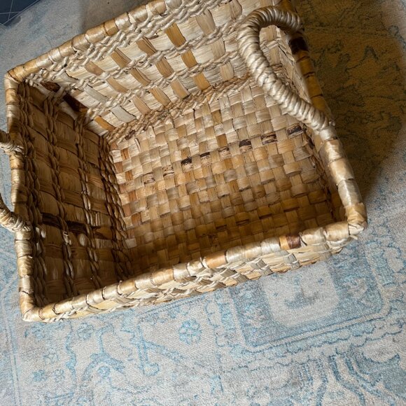 Threshold Natural Banana‎ Woven Rectangular Floor Basket  NEW WITH TAG - Picture 5 of 10